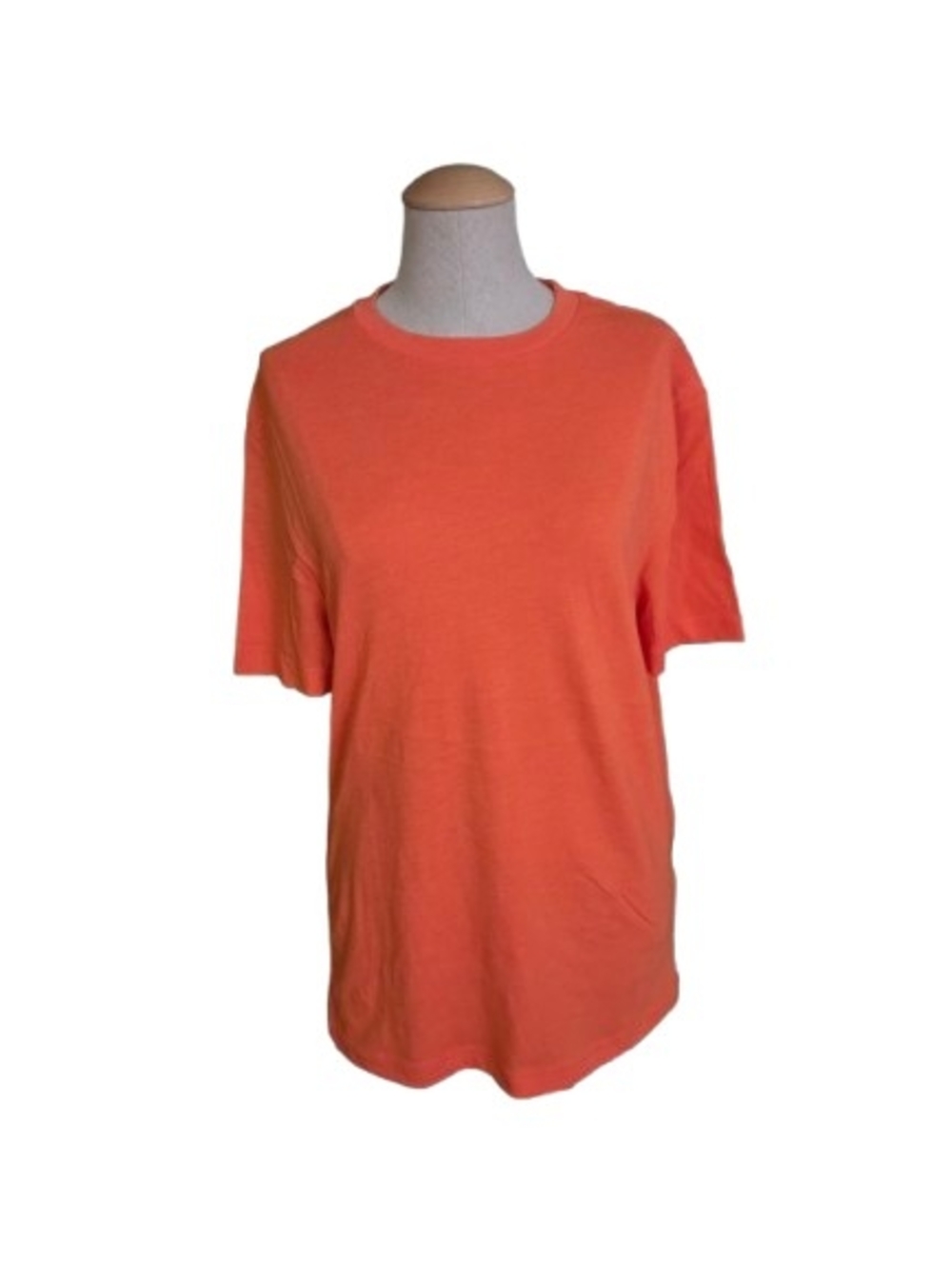 Men's Small NWOT Casual Orange Crew Neck T-Shirt (Women's Medium)
